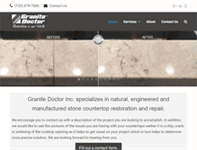 Tablet Screenshot of granite-doctor.com